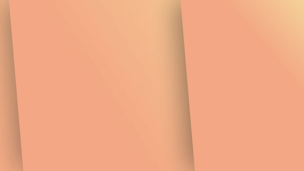 Abstrakt animation med glidende overgang af ferskenfarvede geometriske former