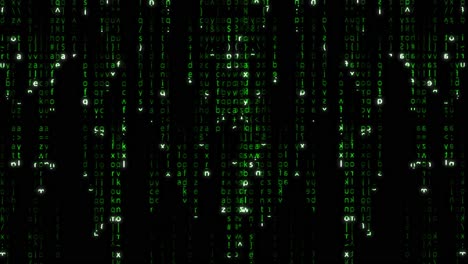fondo de código binario verde abstracto