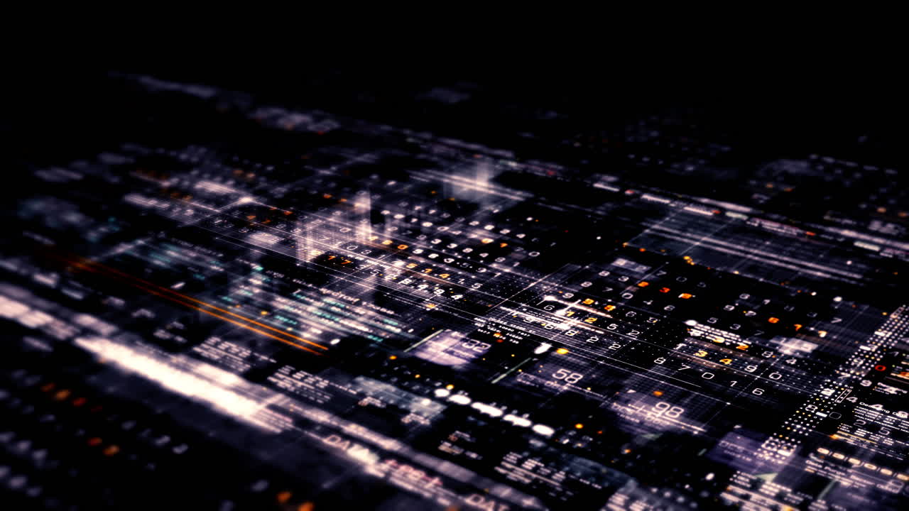 avanzata motion graphic digital map data matrix cyber environment simulation big data analytic artificial intelligent simulation, head up display background