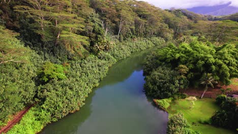 kauai hawai kalihiwai río imágenes de aviones no tripulados