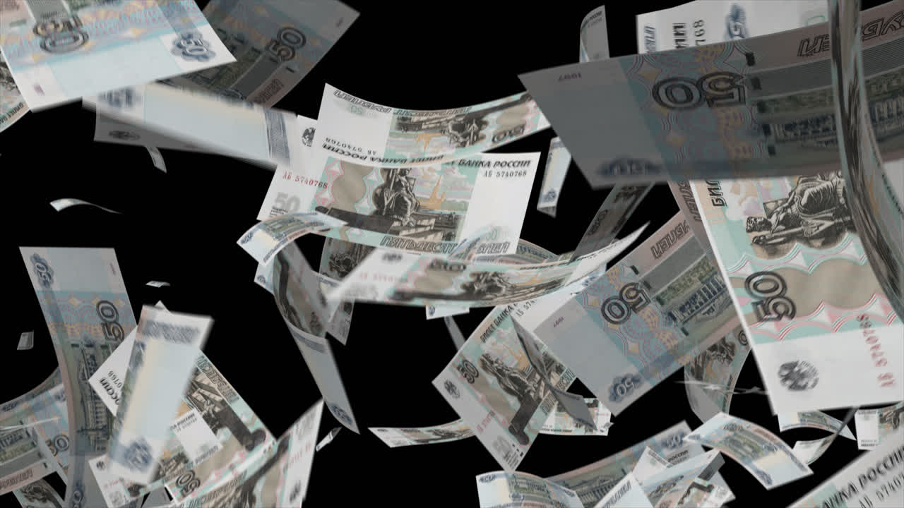 떨어지는 러시아 루블