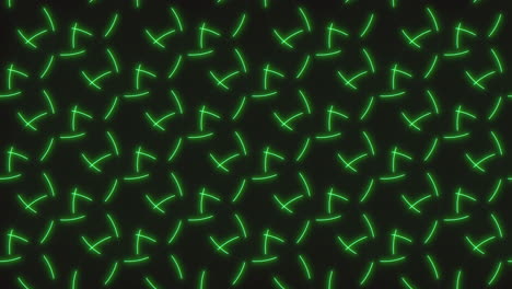 Lines-pattern-with-motion-green-neon-light-in-rows-on-black-gradient-2