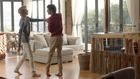 Young-biracial-man-and-his-partner-share-a-loving-moment-at-home