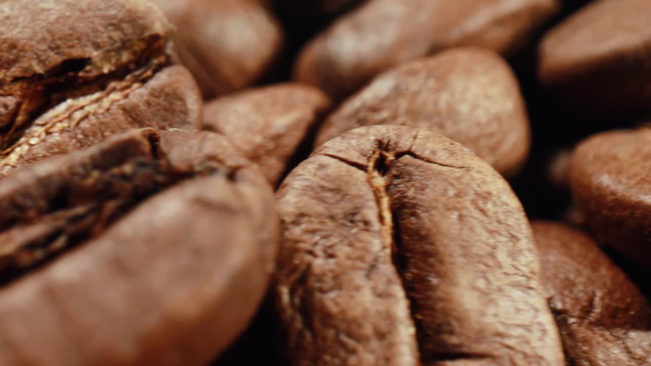 Close-up di chicchi di caffè