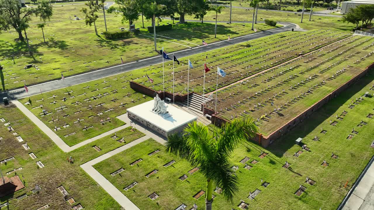 Punto di interesse: vista aerea del Cimitero Nazionale vicino a Fort