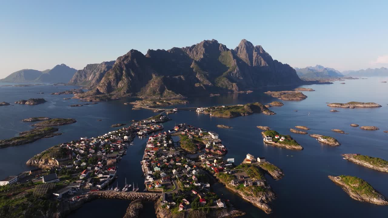 헨닝스바어 노르웨이의 아름다운 공중 풍경