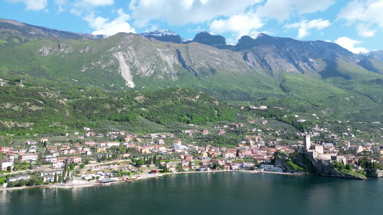 Aerial View Of Lake Garda Near Malcesine In The Province Of Verona, Italy