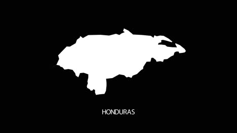 Digital-revealing-and-zooming-in-on-Honduras-Country-Map-Alpha-video-with-Country-Name-revealing-background-|-Honduras-country-Map-and-title-revealing-alpha-video-for-editing-template-conceptual