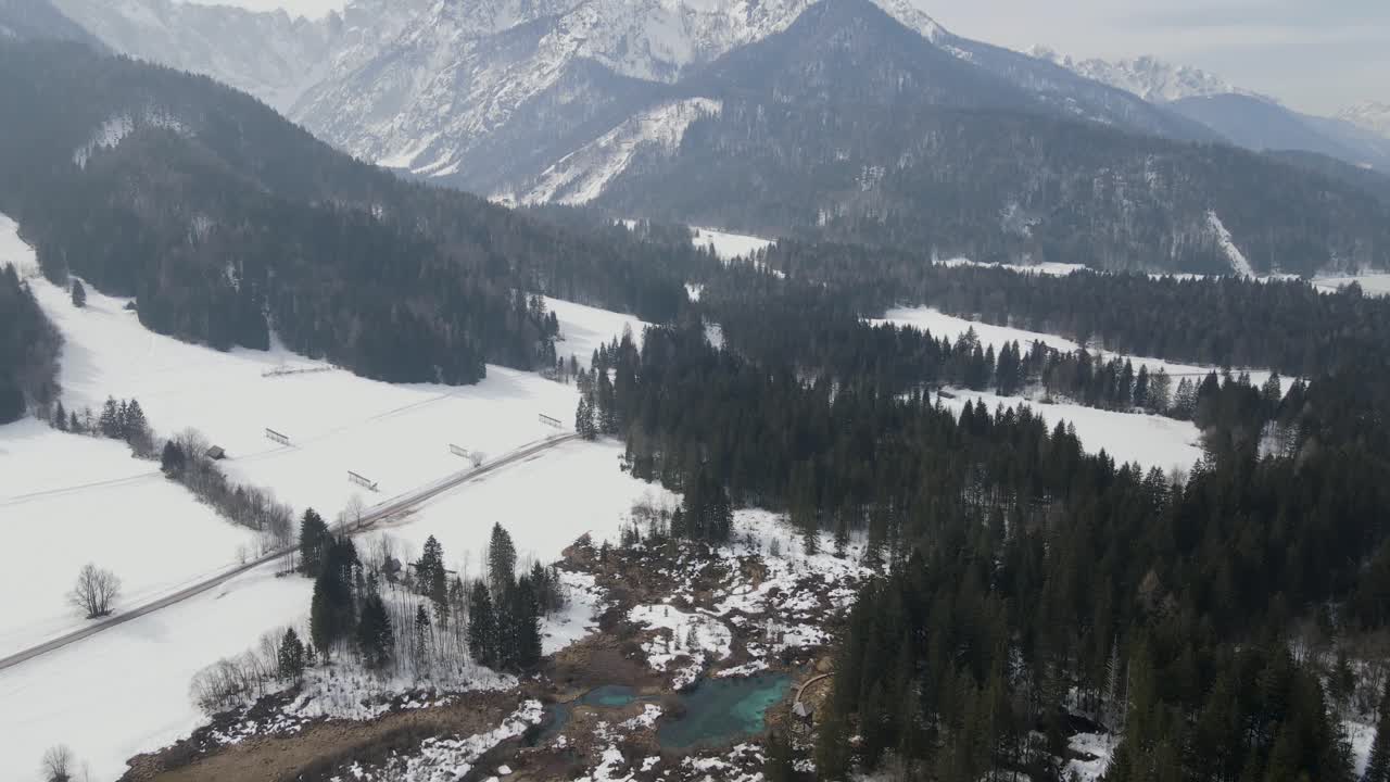 reserva natural zelenci en kranjska gora, eslovenia