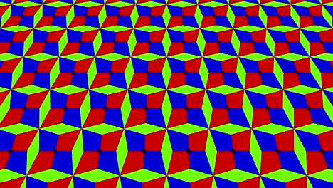 patrón de video gráfico con figuras geométricas que se inclina hacia arriba y se mueve.