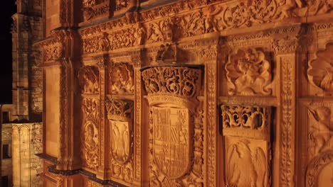 facade of a christian cathedral, a heritage of western civilization in salamanca, spain