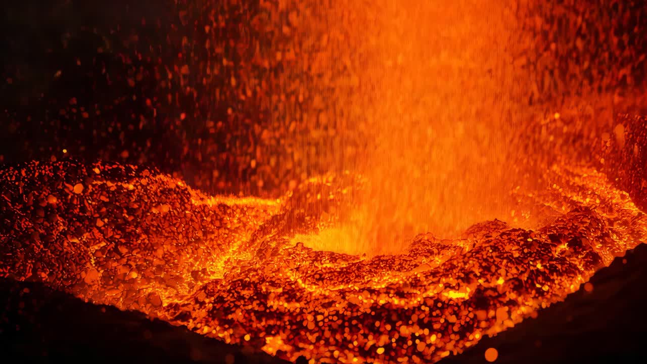 Colata di lava fusa