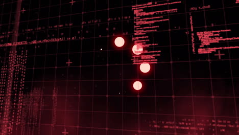 animation of data loading ring over data processing