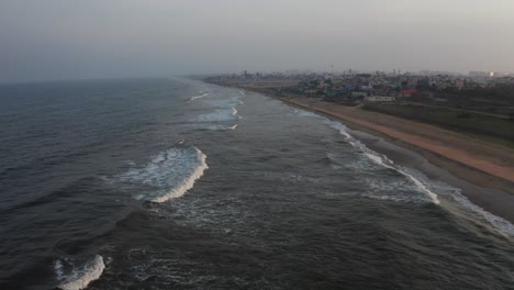 drone aerial footage fpv of a beach water ocean