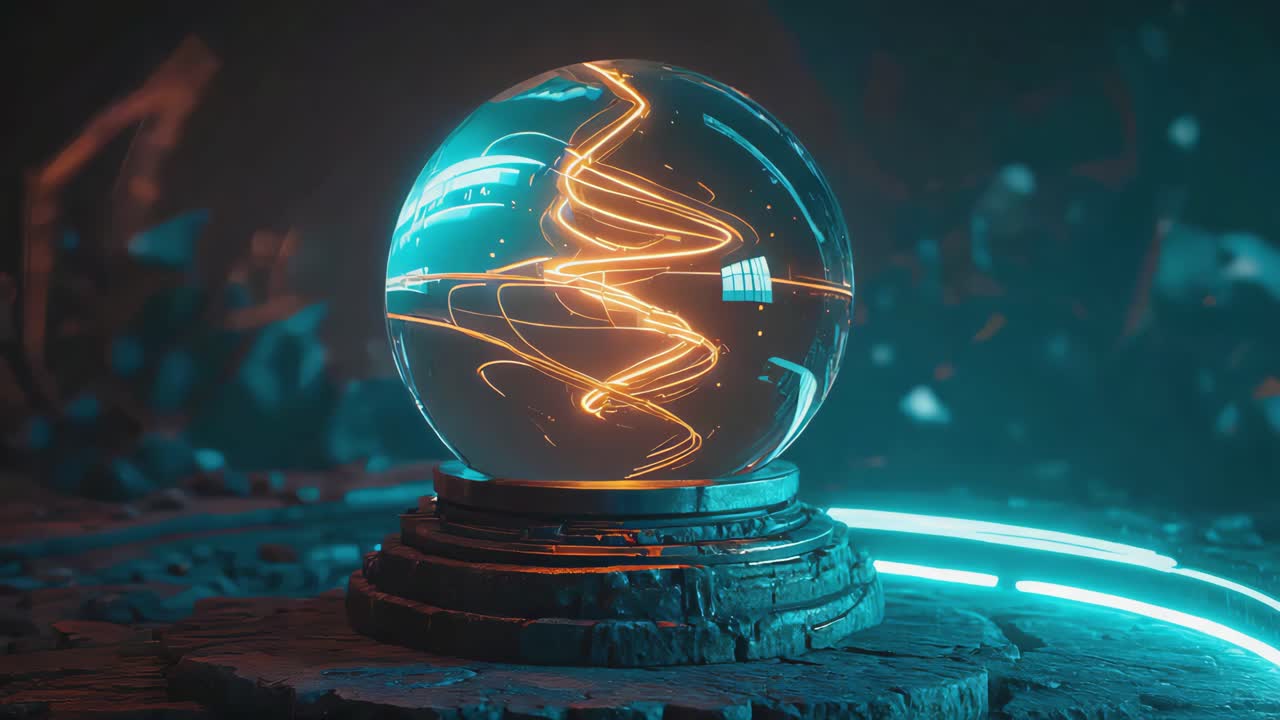 Glowing Crystal Ball