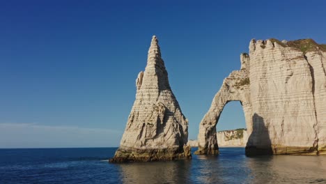 white cliffs of etretat, france