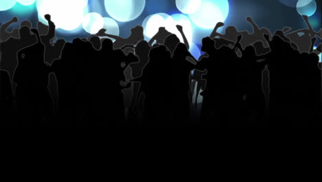 animación de personas bailando sobre manchas de fondo claro