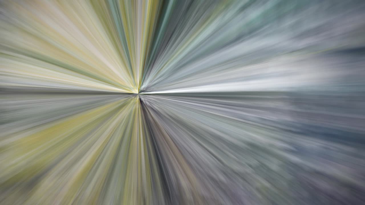 colorful beams and pulses seemingly originating in infinity