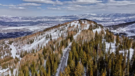 park city utah aerial v breathtaking pristine winter