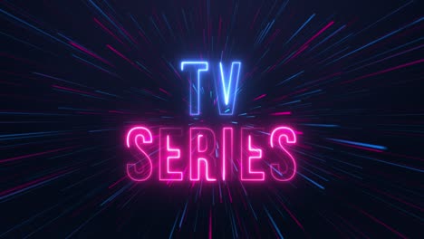 tv series - neon text