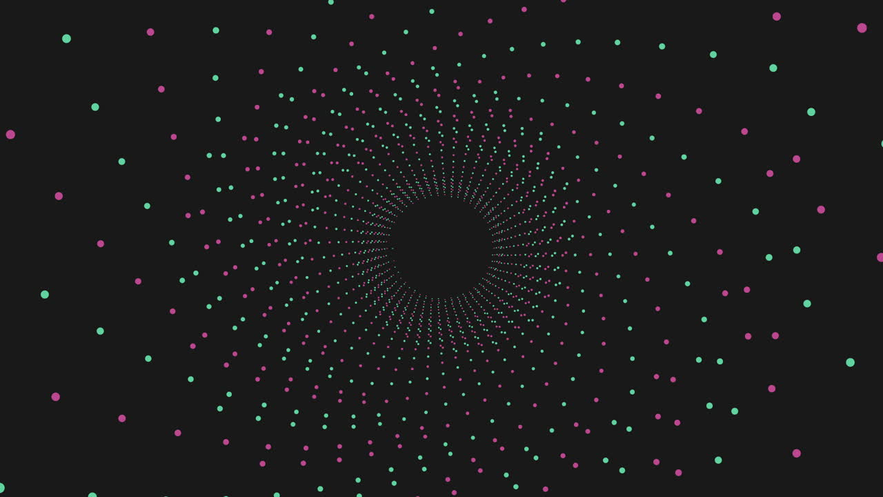 ilusión abstract agujero oscuro con neón arco iris brillantes en la galaxia oscura