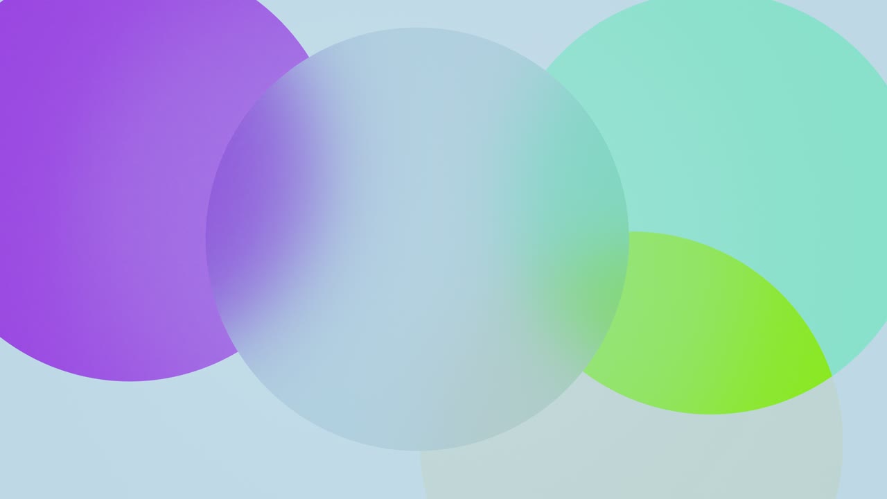 formas de gradiente de color en el patrón animado