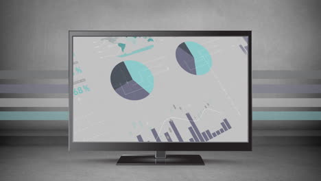 different graphs in an lcd screen