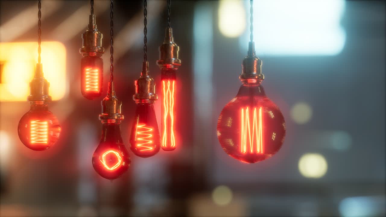 vieja bombilla incandescente retro vintage