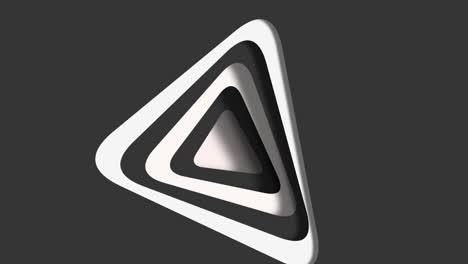 abstract triangle design boldly contrasting lines in black and white