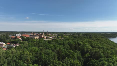 Drohnenschuss-Fliegt-über-Den-Wald