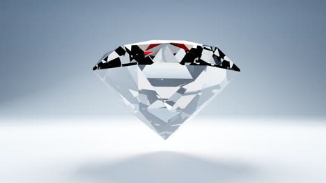 diamond on white background