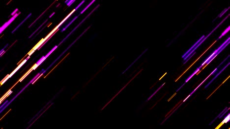 abstract tech glowing neon lines motion background with glitch effect