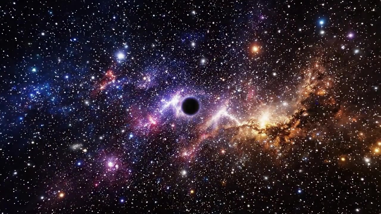 Udforskning af den kosmiske port: En rejse gennem vortexen ind i rummets og tidens mysterier, der forbinder to forskellige riger i universet.