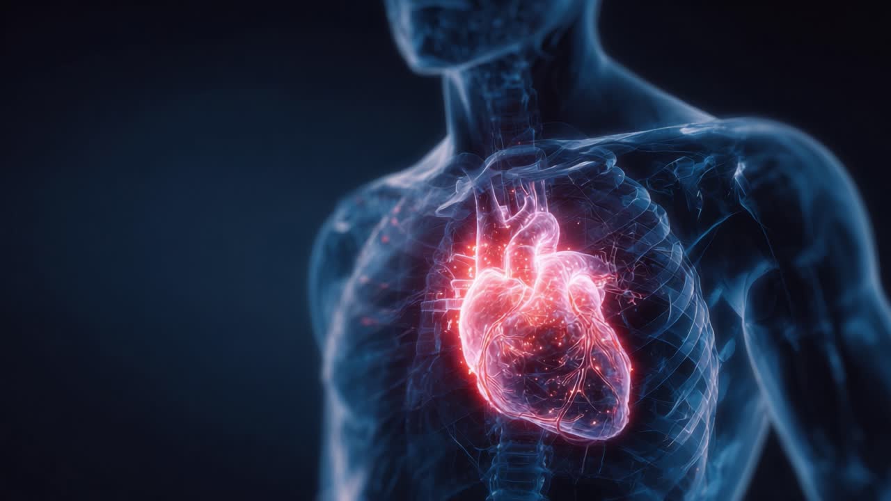 A Captivating Visual Exploration of the Human Heart: Illuminating the Intricate Anatomy of the Heart Within an Anatomical Framework, Highlighting Its Significance in Human Health and Life