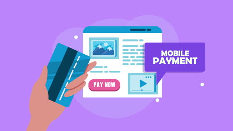 mobile payment with webpage template