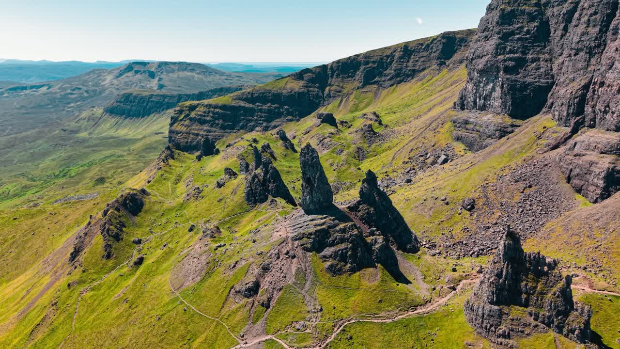 Scenic Mountain Landscape of the Old Man of Storr, Isle of Skye, Scotland