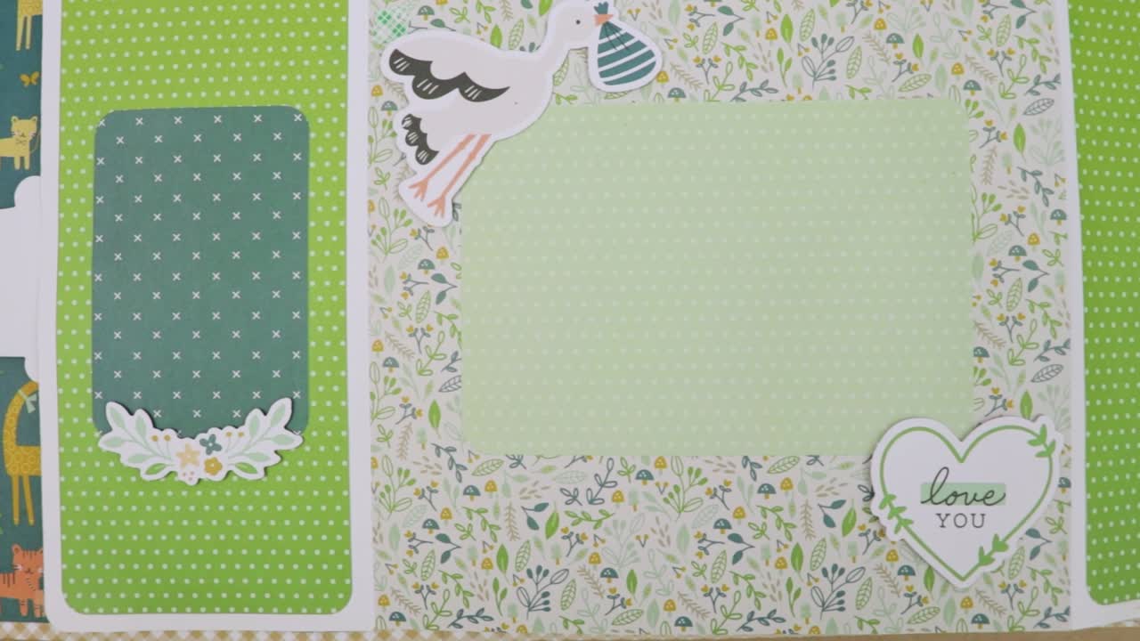 Adorabile album per bambini con pagine a tema animali