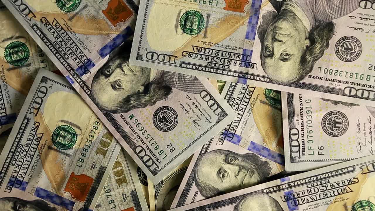 American Dollars Cash Money. Money background from dollars usa, financial concept