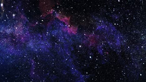 nebula cloud in a dark universe with stars around it