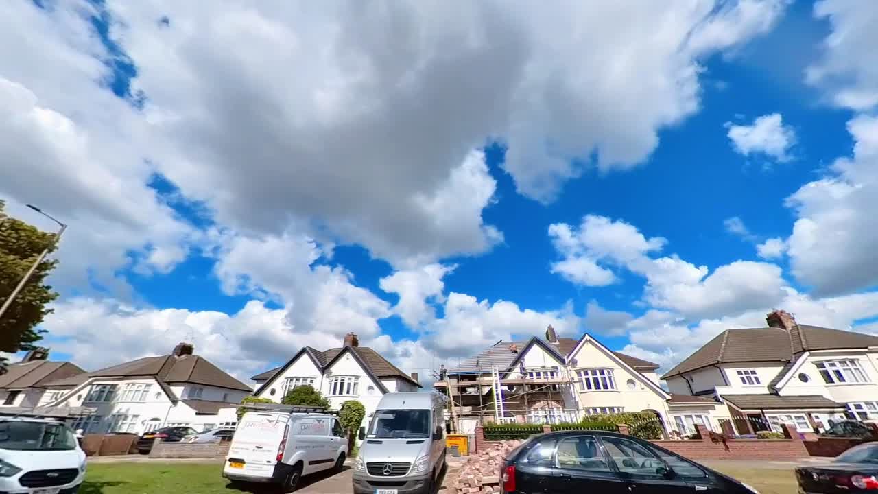 View of properties around Childwall Liverpool city UK