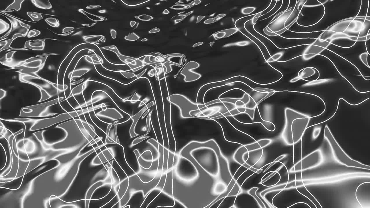 animación de líneas en movimiento sobre fondo líquido negro