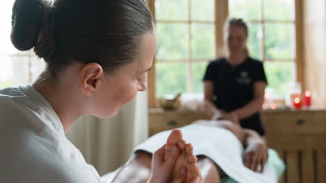 man getting a massage