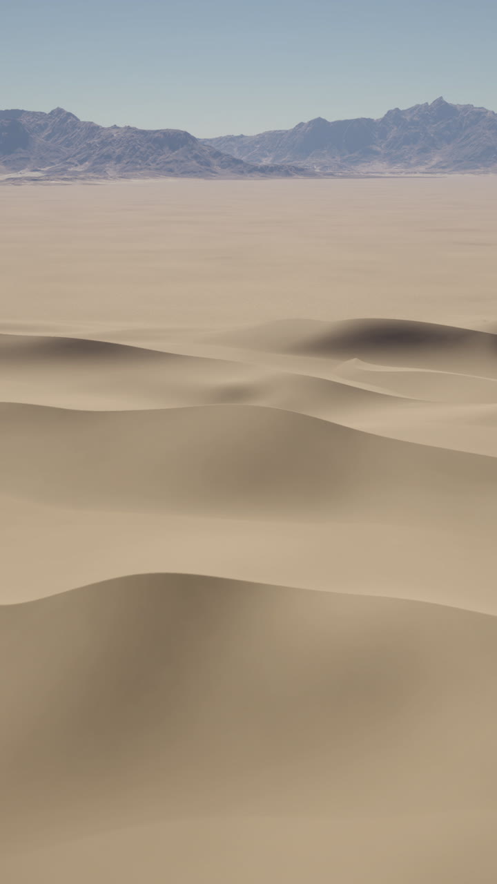 un amplio tiro de dunas de arena rodantes en un desierto