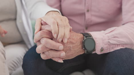 closeup of old couple, man