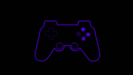 Animation-of-purple-video-game-logo