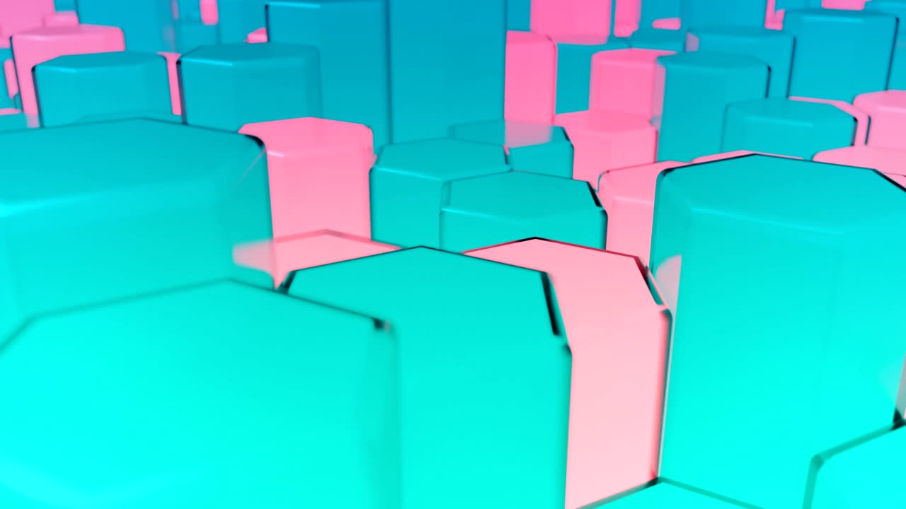 una cuadrícula de panal de ciencia ficción abstracta.