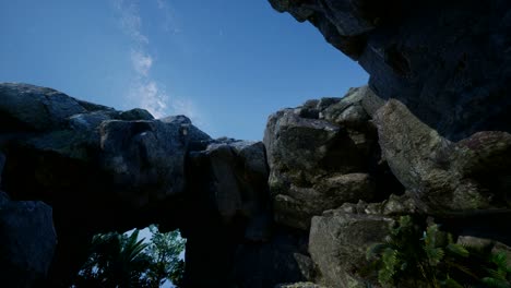 4K-Astrophotography-star-trails-over-sandstone-canyon-walls