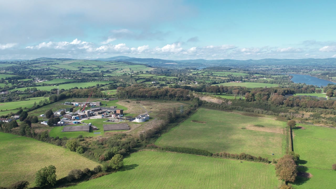 Establishing shot Kilmeaden Fresh Water Treatment Plant.for supply to Waterford City and surrounding communities.