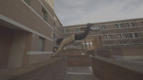 parkour in urban environment