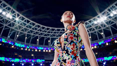 fashion show at stadium
